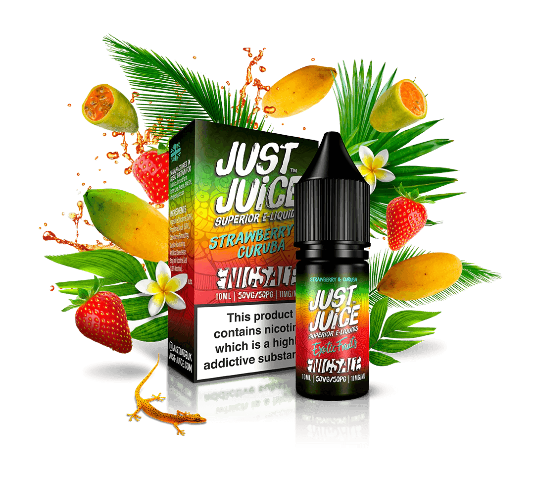 Just Juice Nic Salt - Strawberry & Curuba - 10ml - 11mg - Click & Vape