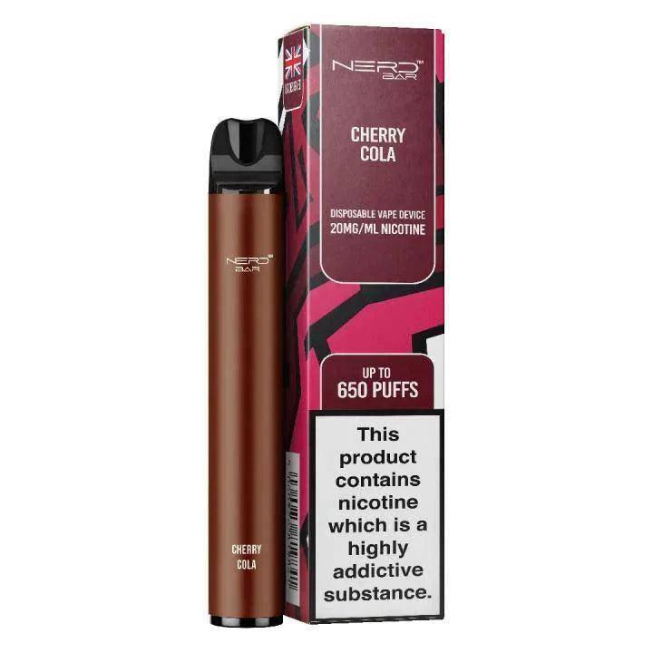 NERD BAR 650 PUFF CHERRY COLA Disposable Vape - Click & Vape