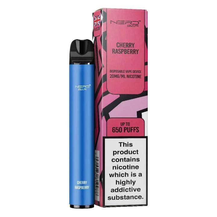 NERD BAR 650 PUFF CHERRY RASPBERRY Disposable Vape - Click & Vape