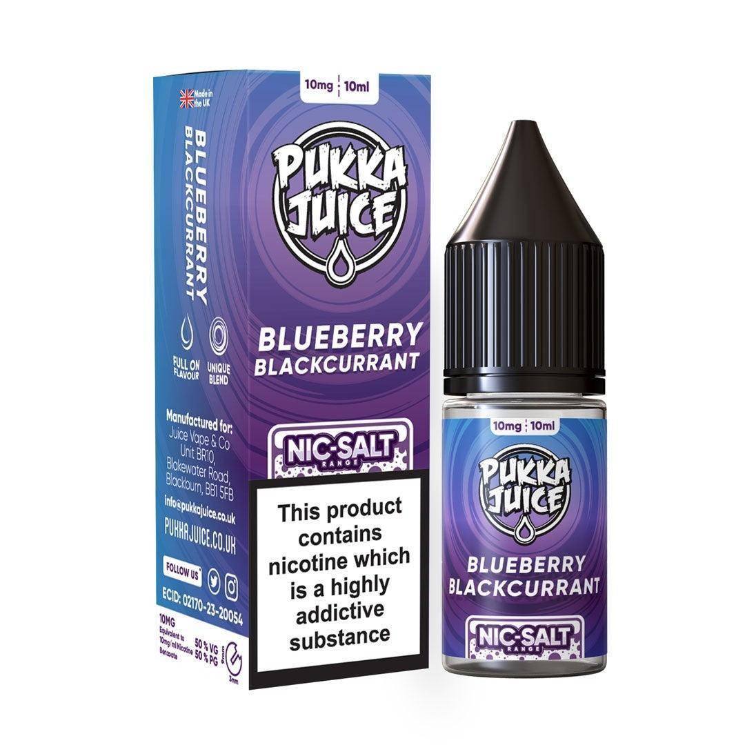 PUKKA JUICE SALT BLUEBERRY BLACKCURRANT 10/20MG - Click & Vape