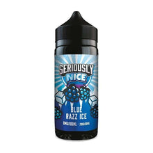 Load image into Gallery viewer, Seriously Nice E Liquid Blue Razz Ice 0mg 100ml - Click &amp; Vape