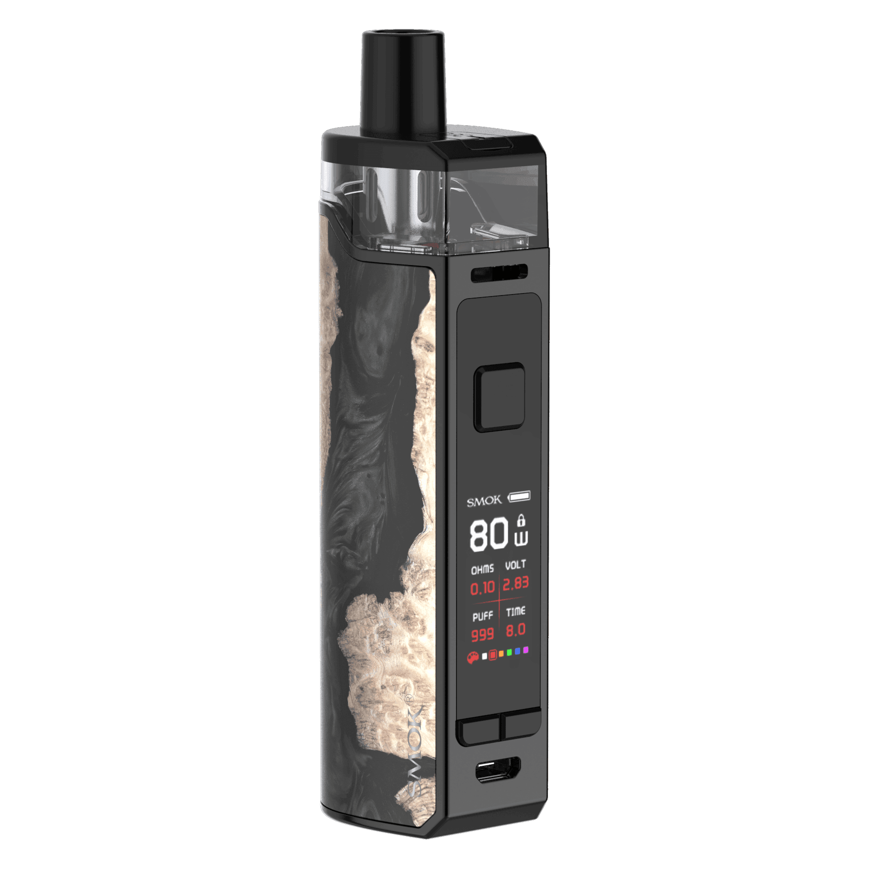 SMOK RPM80 POD BLACK STABILIZING WOOD - Click & Vape