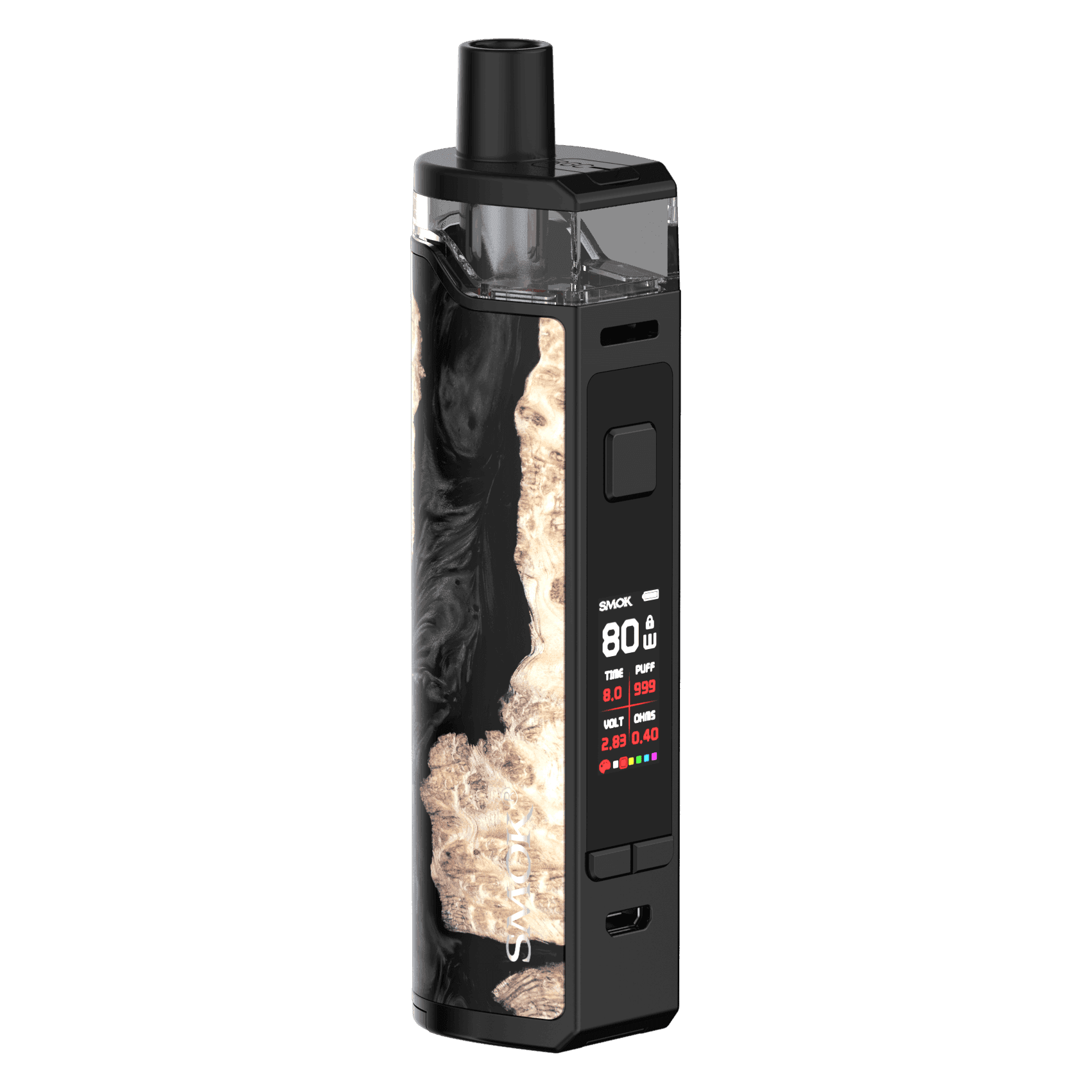 SMOK RPM80 POD PRO BLACK STABILIZING WOOD - Click & Vape