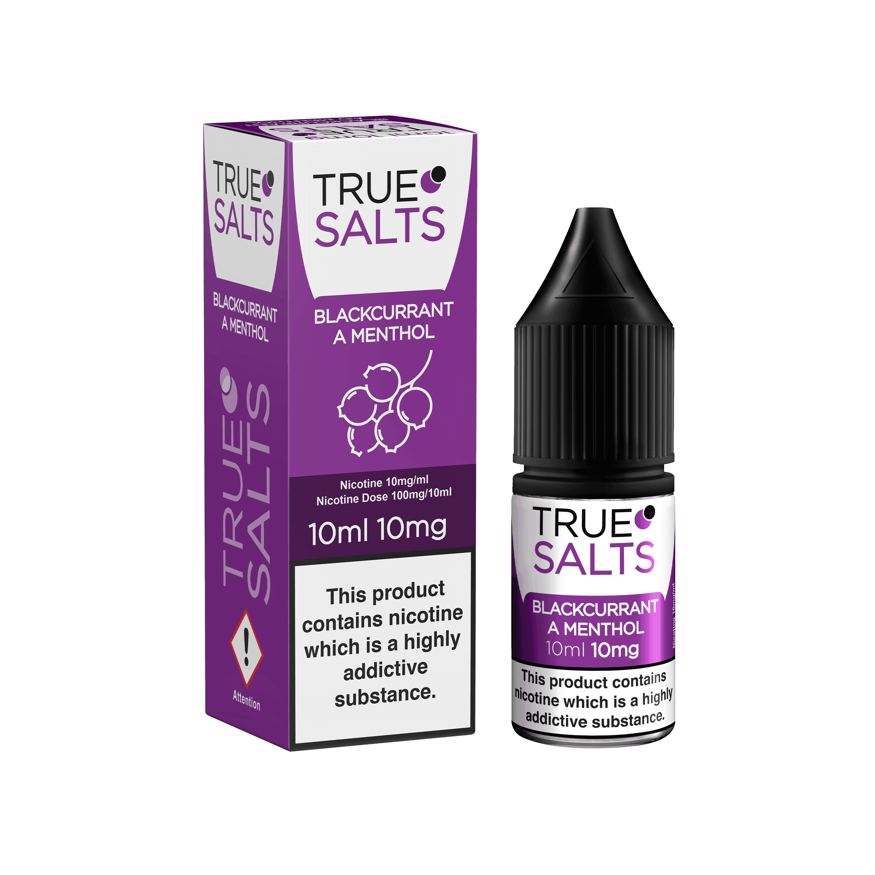 TRUE SALTS BLACKCURRANT A MENTHOL 10/20MG - Click & Vape