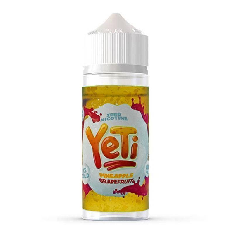 YETI PINEAPPLE GRAPEFRUIT 0MG 100ML SHORTFILL - Click & Vape